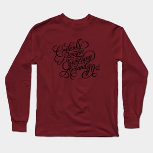 Critically Reason Everything Around Me (CREAM) - Black Long Sleeve T-Shirt